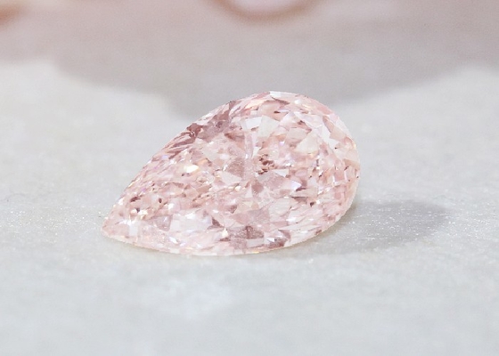 Diamanti rosa sviluppati Sakura Pink Pear Shape Lab 1.5ct-2ct