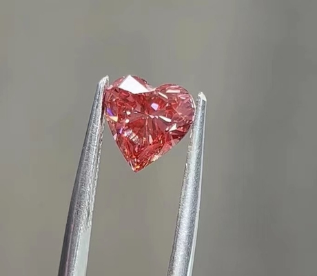 cuore rosa sintetico Diamond Brilliant Cut Artificial Lab di CVD 1.15ct sviluppato