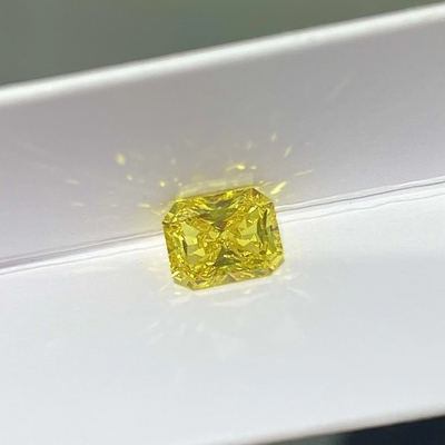Il laboratorio sintetico del taglio del punto d'irradiazione ha creato il carati giallo dei diamanti 2-2.99