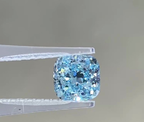 I diamanti blu sviluppati laboratorio brillante IGI del carbonio modificati cuscino quadrato hanno certificato