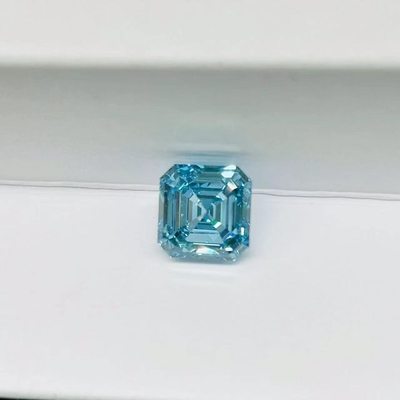 Asscher ha tagliato il carati sintetico blu di Diamond Lab Engineered Diamonds 1-2