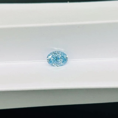 ZKZ Diamonds 1 carato Dimensione ovale Laboratorio libero Cresciuto Blu Diamanti VVS2