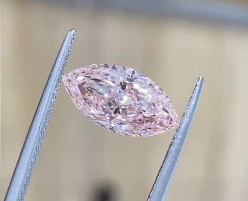 2.54ct CVD Laboratorio Cresciuto Diamanti Rosa Marquise Taglio Brillante Certificato