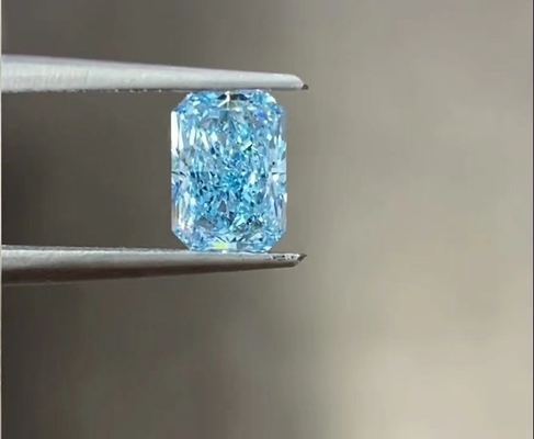 Sky Blue Fancy Intense Blue Lab Cresciuto 2ct CVD Diamond Radiant Cut Prezzo all'ingrosso