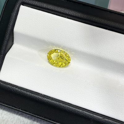 Canario Giallo Diamante di laboratorio di taglio ovale 2.1ct Diamante certificato IGI
