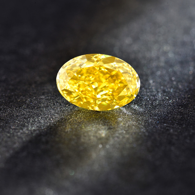 10 il laboratorio ovale di Mohs VVS-VS ha creato il diamante color giallo canarino IGI certificato