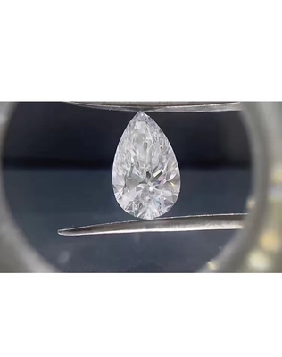 Laboratorio a forma di pera Creato diamanti Coltivato CVD Diamanti Passano il test Nessuna cravatta
